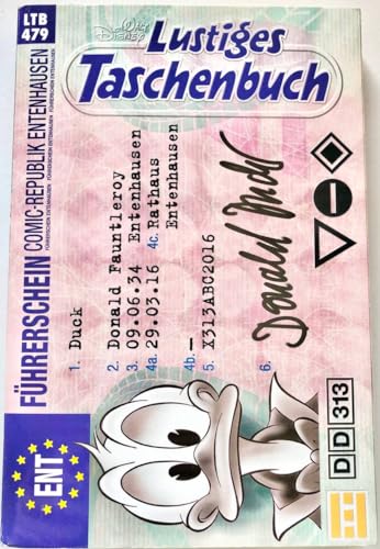 Lustiges Taschenbuch 479 Führerschein Comic-Republik Entenhausen Donald Duck LTB 479