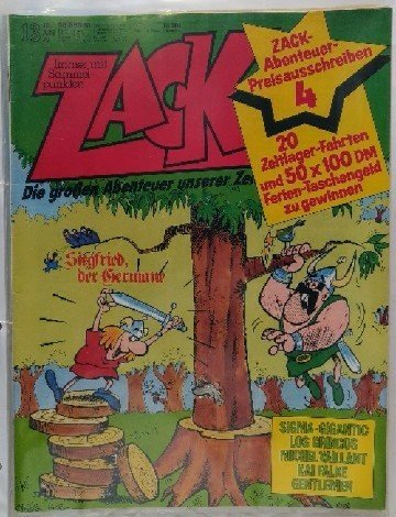 Zack - Die großen Abenteuer unserer Zeit. Heft 13. 14. Juni 1979.