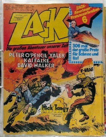Zack - Les grandes aventures de notre temps. Fascicule 24. 15 novembre 1979.
