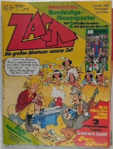 Zack - Die großen Abenteuer unserer Zeit. Heft 18. 23. August 1979.