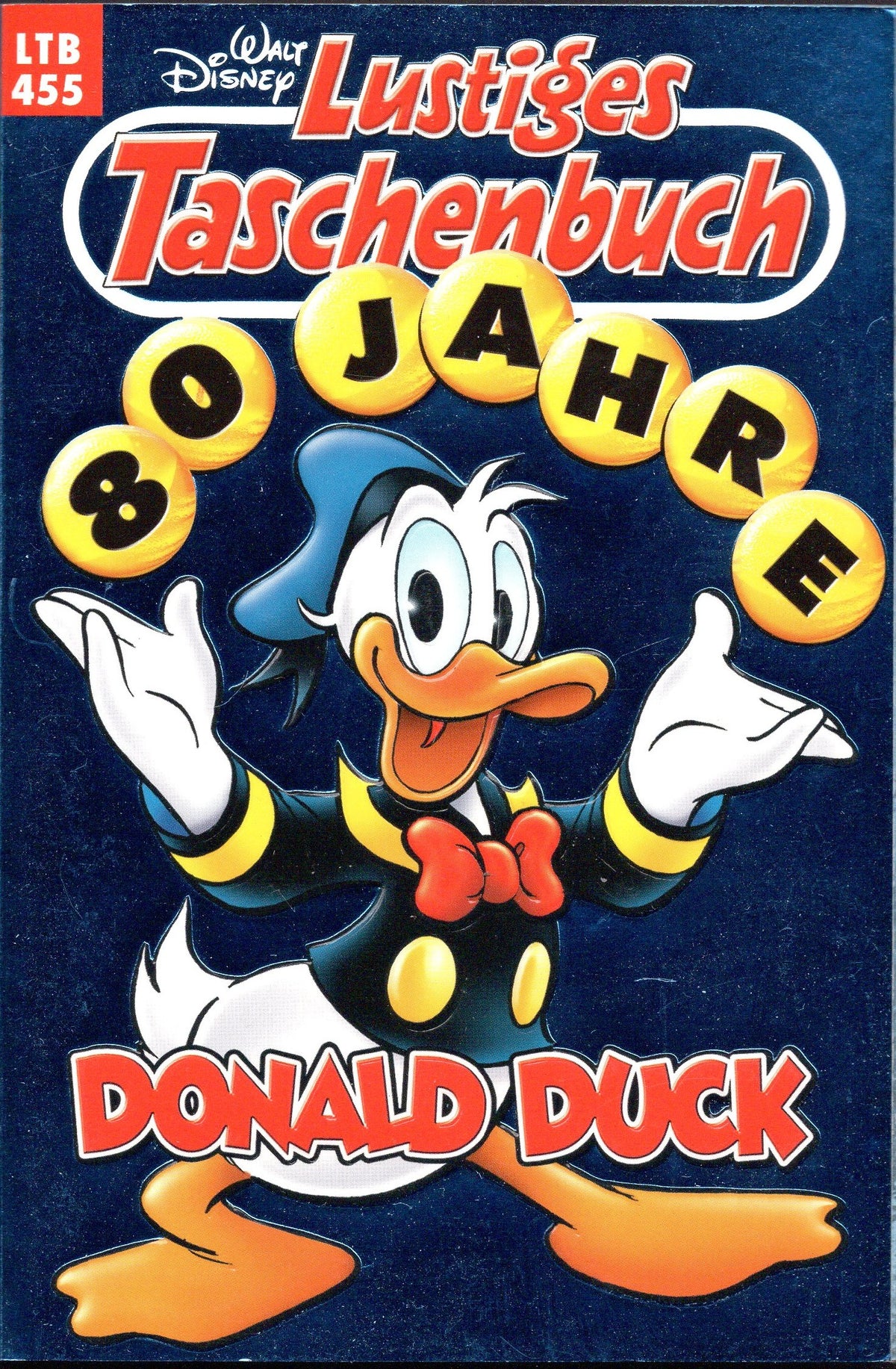 Lustiges Taschenbuch LTB Nr. 455 - 80 Jahre Donald Duck Jubiläums-Ausgabe Cover BLAU