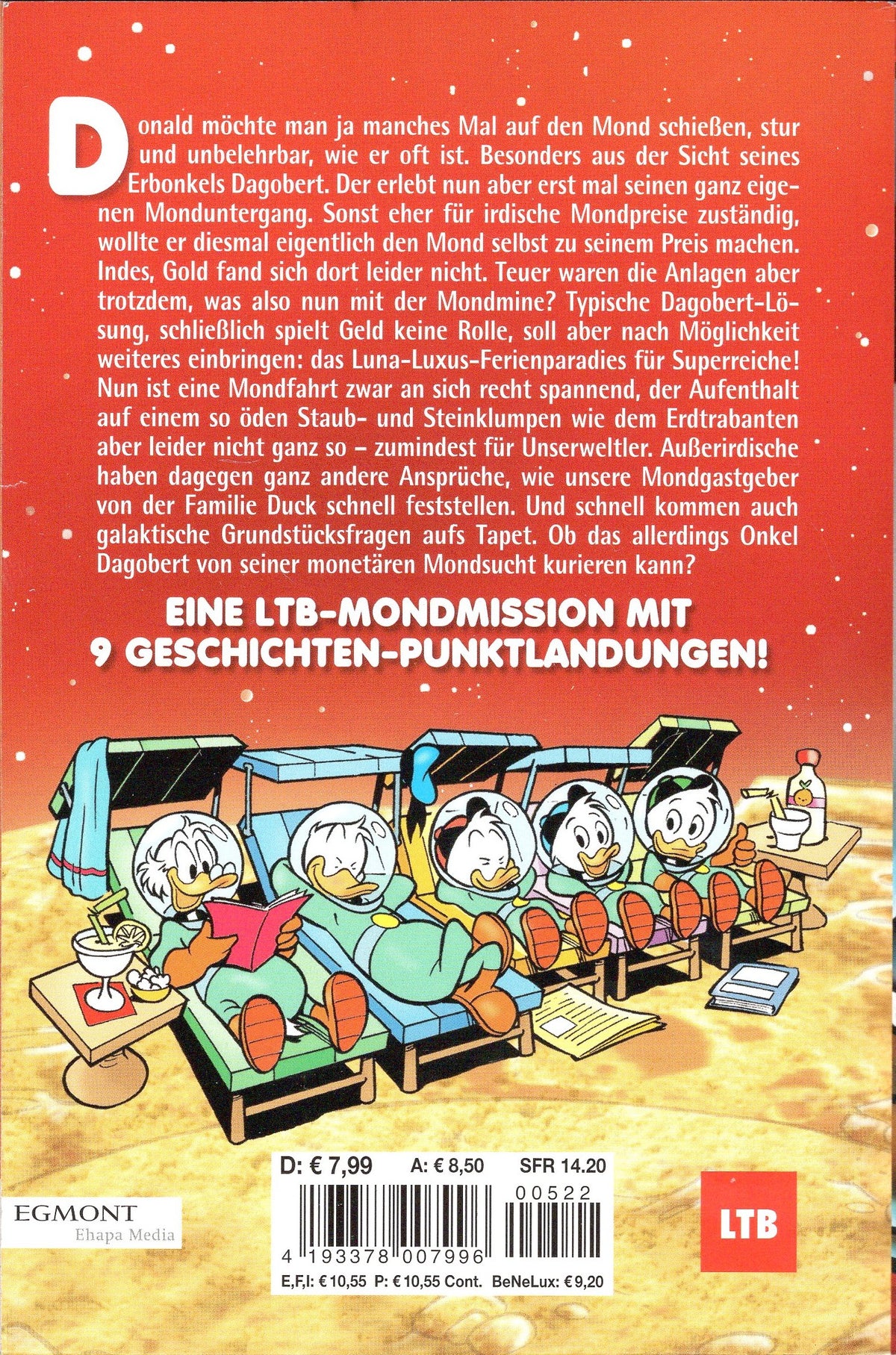 Lustiges Taschenbuch. LTB 522. Sommerferien auf dem Mond