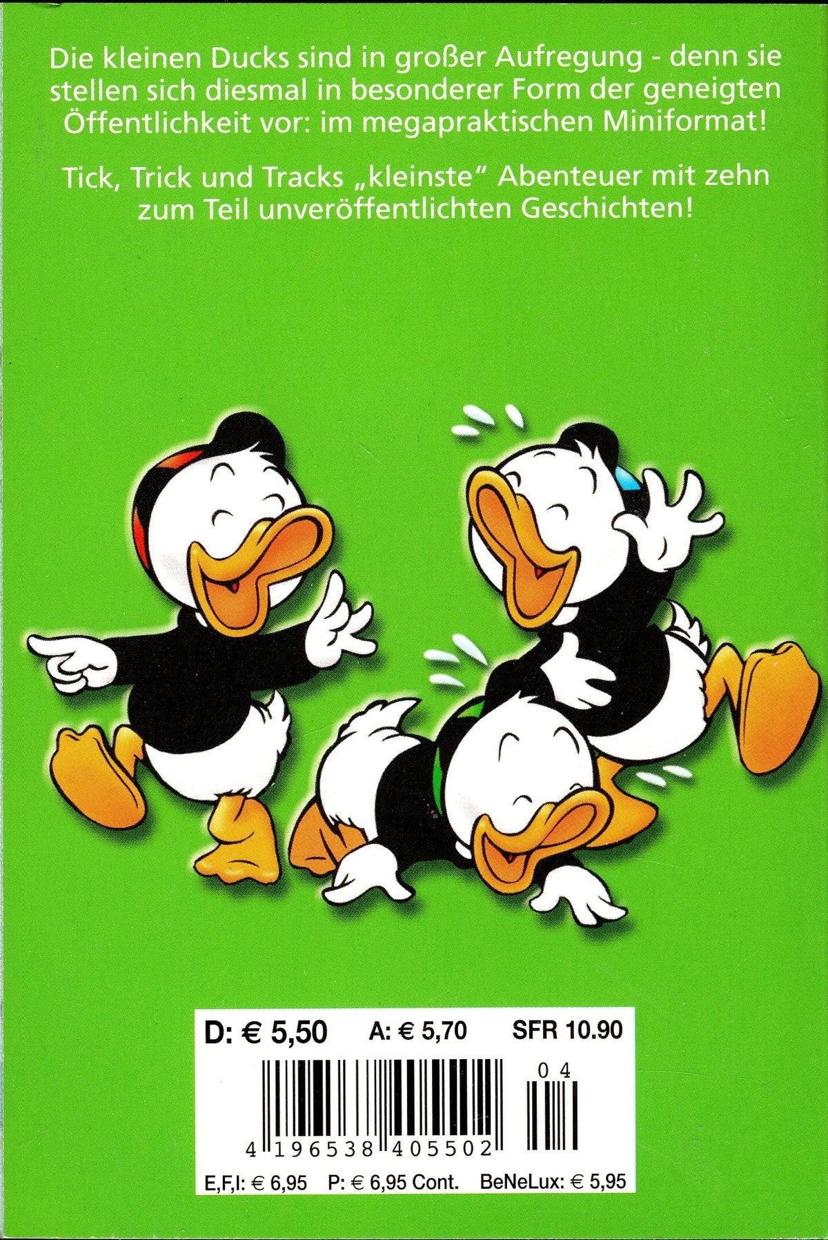 Lustiges Taschenbuch Mini Pocket Nr. 4 - Tick, Trick und Track grün