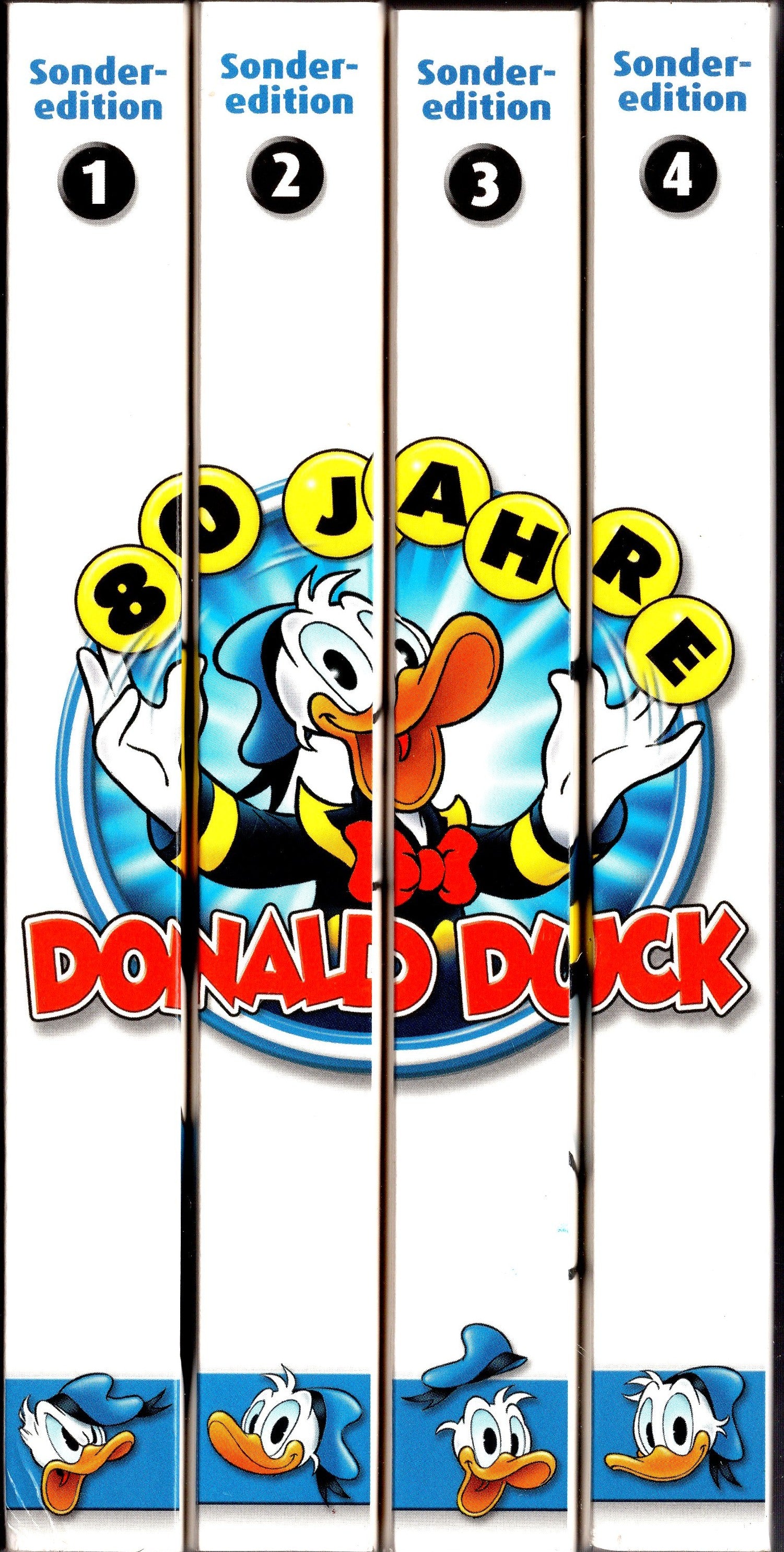 "80 Jahre Donald Duck" LTB Sonderedition / Vier Einzelbände