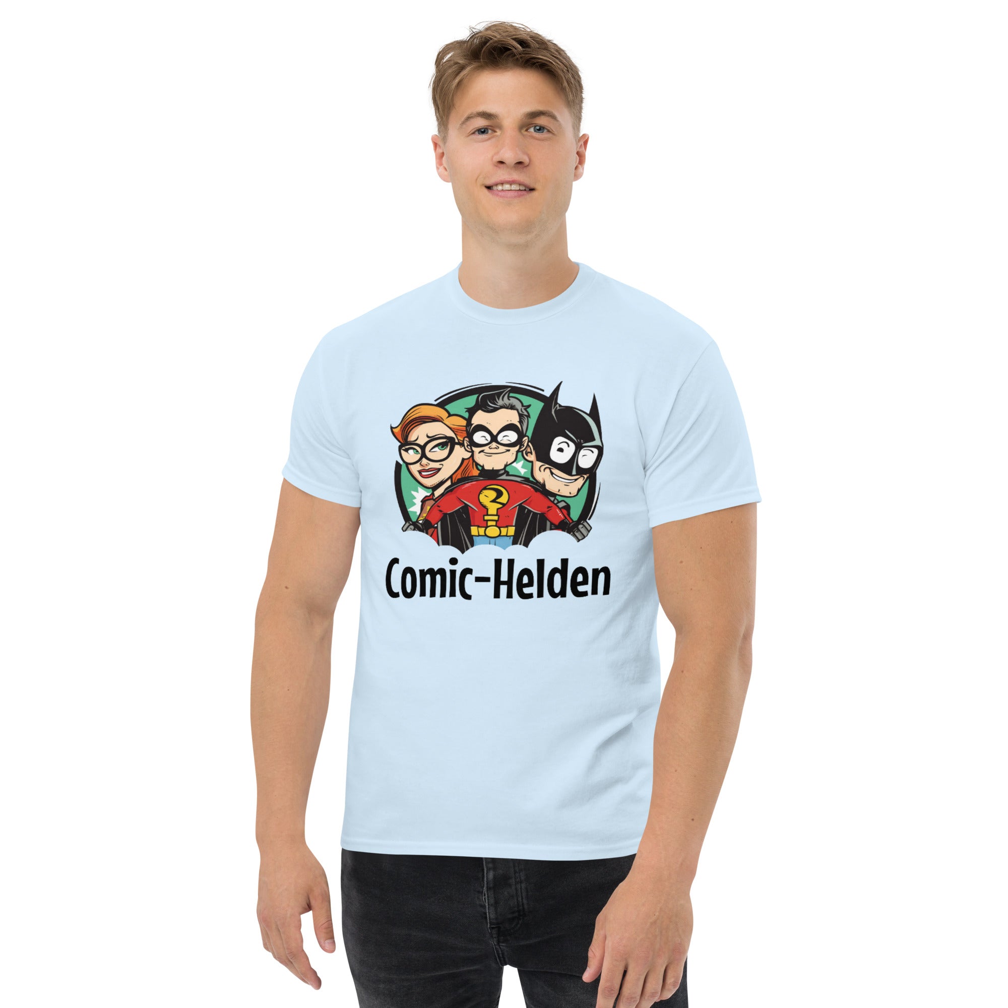 Klassisches Herren-T-Shirt Comic-Helden