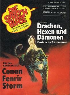 Die Sprechblase 51, mit Storm, Conan, Fenrir. Das große deutsche Comic-Magazin.