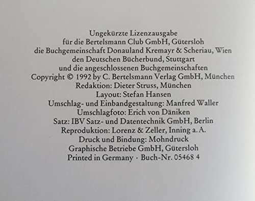 Der Götterschock. Eine Zeitreise durch die Vergangenheit und Zukunft. Mit zahlreichen Abbildungen.