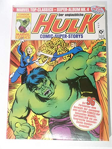 MARVEL TOP-CLASSICS-SUPER-ALBUM Nr. 4, Unglaubliche HULK 96 Seiten Condor Vlg