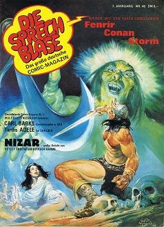 Die Sprechblase 48, mit Storm, Conan, Fenrir.Das große deutsche Comic-Fachmagazin.