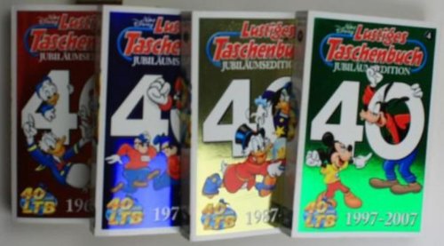 lustiges taschenbuch jubiläumsedition, 40 jahre ltb, 4 bände. 1967-1977, 1977-1987, 1987-1997, 1997-2007 - 4 bände