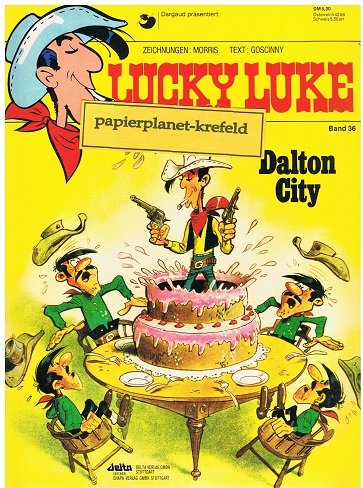 LUCKY LUKE 36 Dalton City 1re édition 1982, Ehapa Comic Album broché