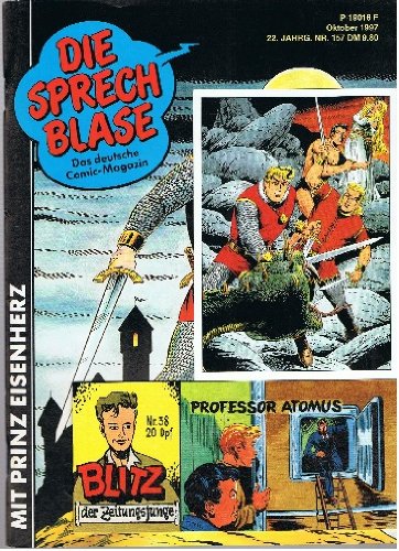 Die Sprechblase 157 mit Prinzeisenherz, Blitz Piccolo Nr. 38 , 30.9.1997, Hethke Comics, Comic-Magazin