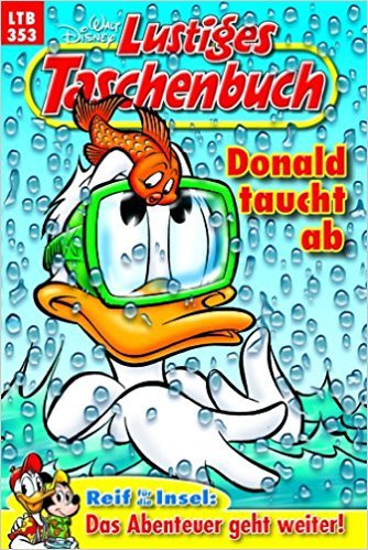 5x Lustiges Taschenbuch (LTB 350,351 Volltreffer!,352 Reif für die Insel, 353 Donald taucht ab, 356 Sheriff gesucht)