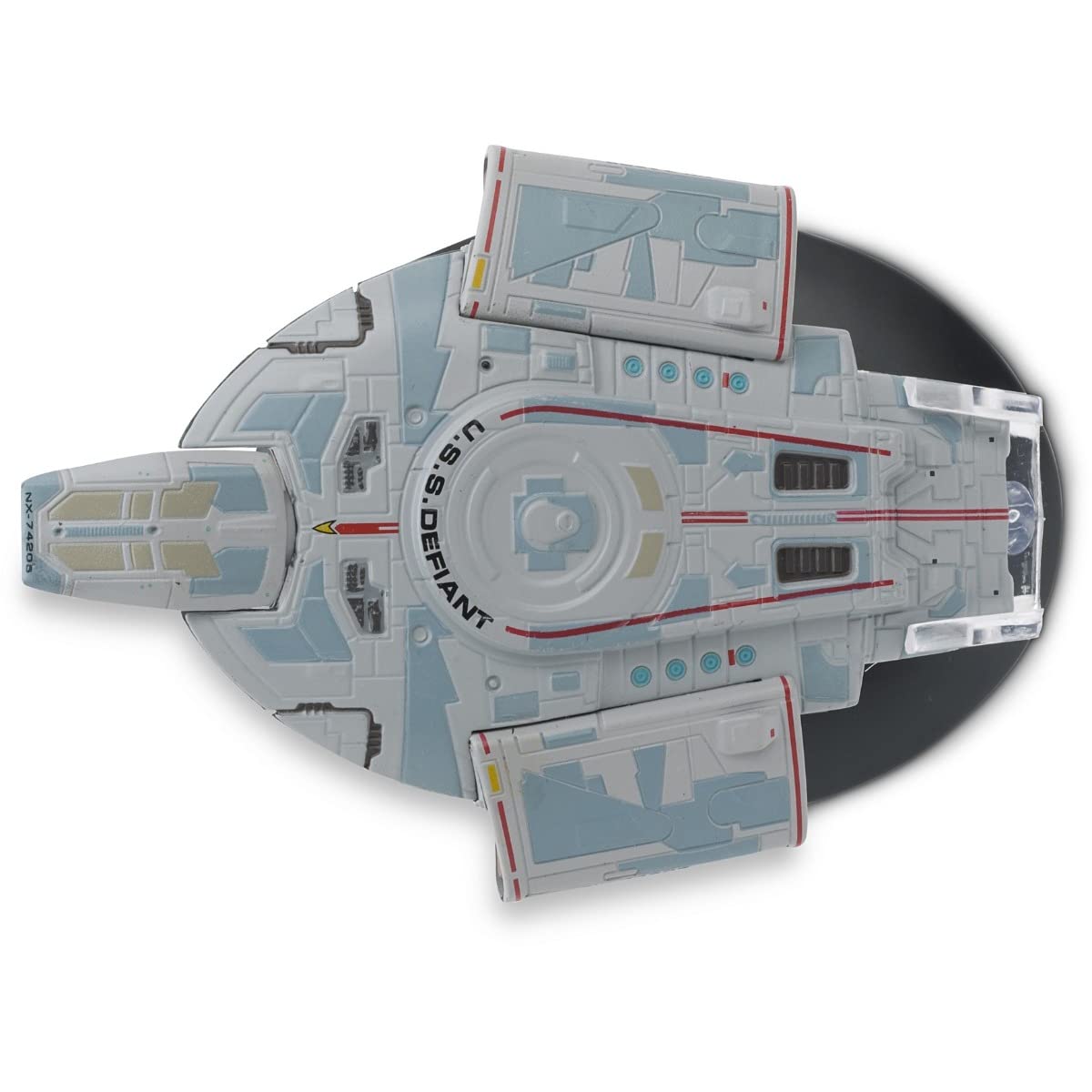 Star Trek U.S.S. Defiant NX-74205 Vaisseau Spatial (Boîte Édition Collector) - Collection Officielle Starships Star Trek par Eaglemoss Collections Modèle en Métal