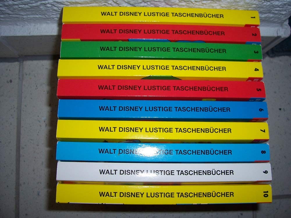 LTB Set 001-010 1-10 LTB 1er complet en look rétro 50 ans LTB Lustiges Taschenbuch Lustige Taschenbücher avec les numéros 1 + 2 + 3 + 4 + 5 + 6 + 7 + 8 + 9 + 10 - avec 10x LTB Édition Nostalgie