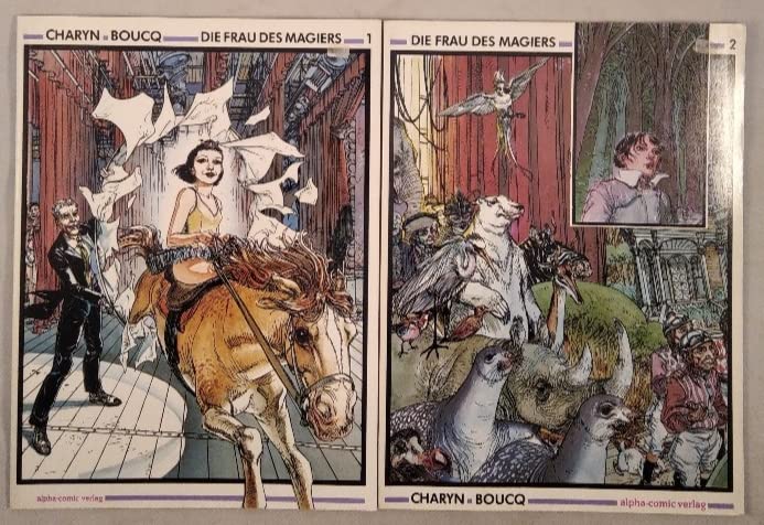Die Frau des Magiers. Konvolut. 2 Bände, komplett. Band 1 und Band 2.