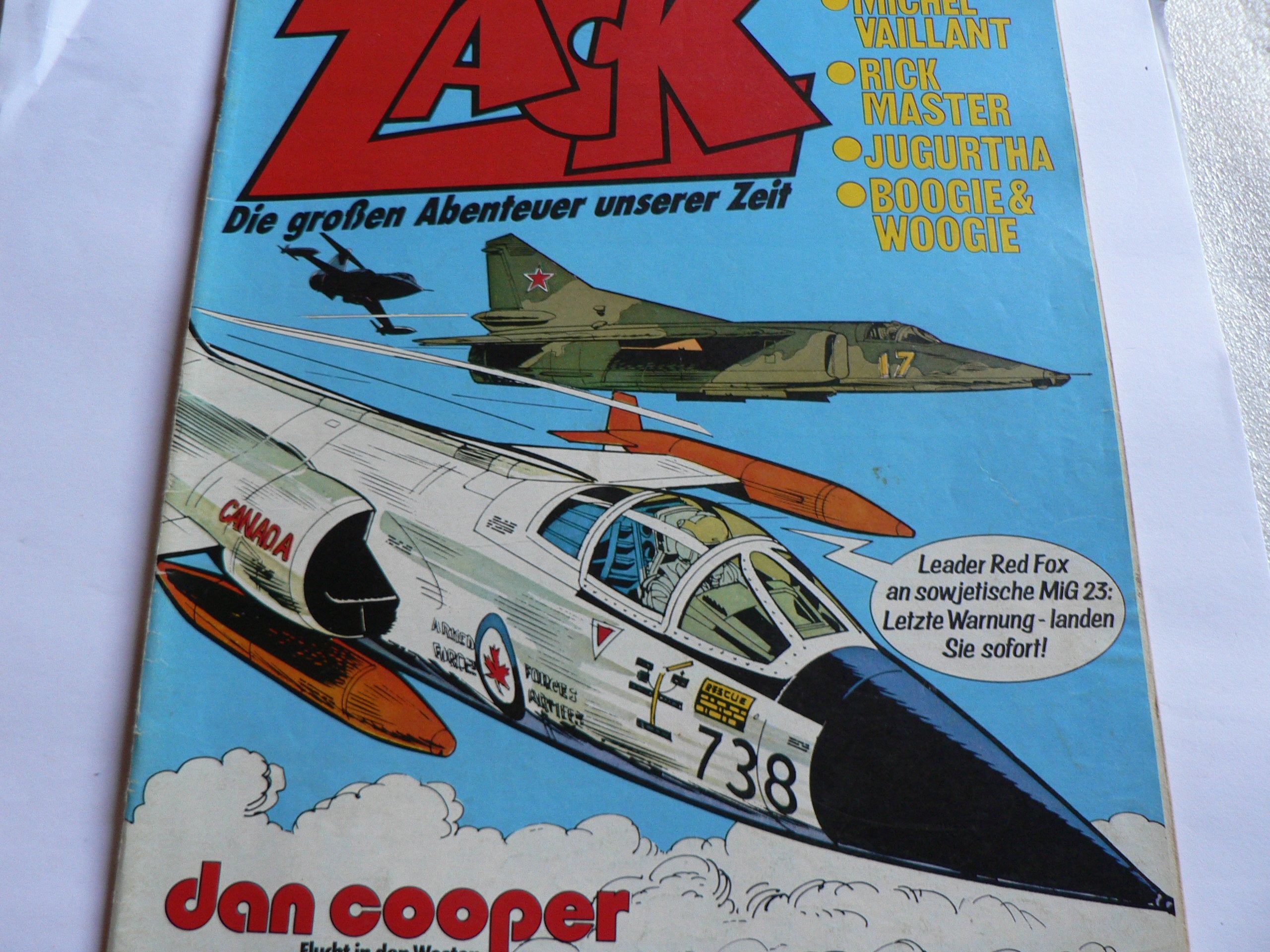 ZACK Magazin 1977/Nr 5, (Michel Vaillant/RICK MASTER/JUGURTHA/DAN COOPER)