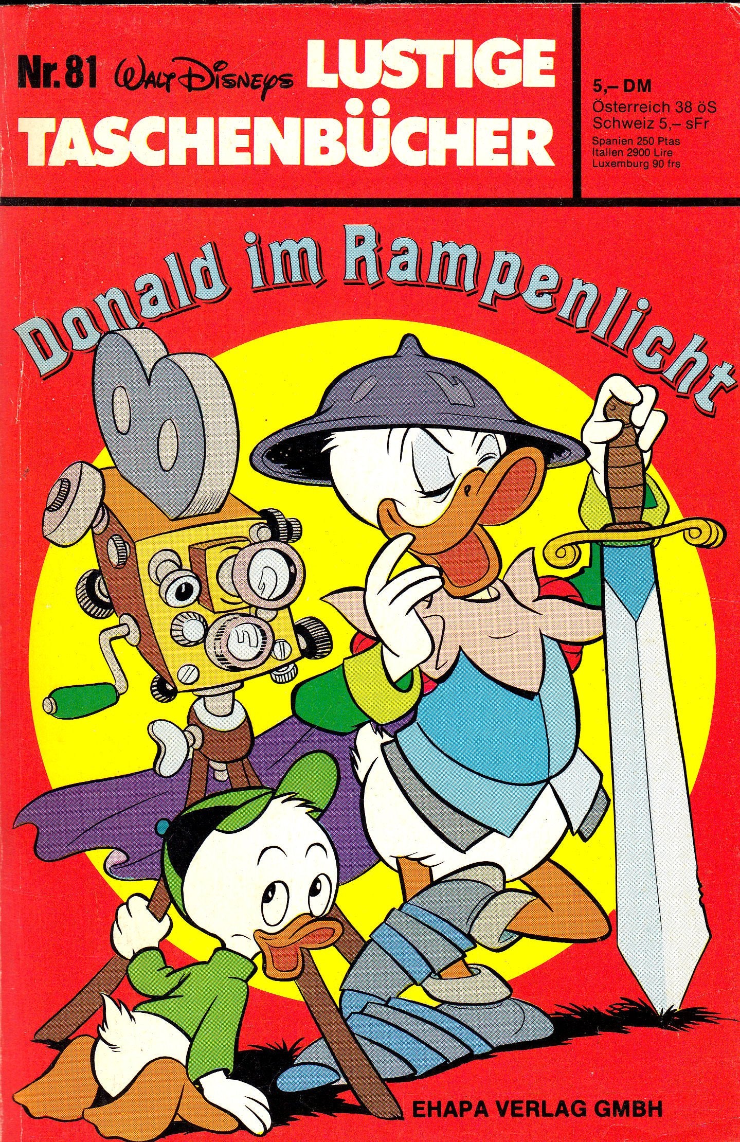 Lustiges Taschenbuch LTB n° 81 - Donald vedette des projecteurs Lustige Taschenbücher