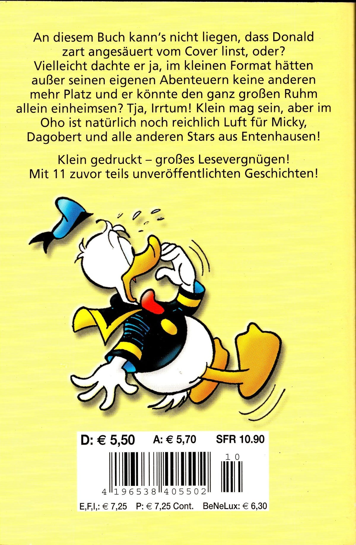 Lustiges Taschenbuch LTB Mini Pocket Nr. 10 - Donald Duck gelb