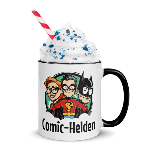 Tasse mit farbiger Innenseite Comic-Helden