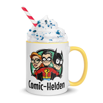 Tasse mit farbiger Innenseite Comic-Helden