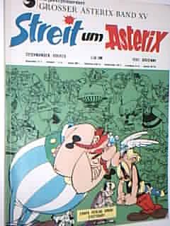 Querelle autour d'Astérix, 1re édition 1973, (Grand album Astérix XV), Album de bandes dessinées Ehapa