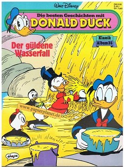 Die besten Geschichten mit Donald Duck Klassik Album Bd. 35. Der güldene Wasserfall., Comic-Album