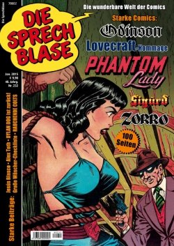 Die Sprechblase 232 mit Sigurd, PHANTOM LADY, Zorro, Odinson, Feb 2015, Comic-Magazin