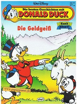 Die besten Geschichten mit Donald Duck Klassik Album Bd. 47 Die Geldgeib, 1996, Comic-Album