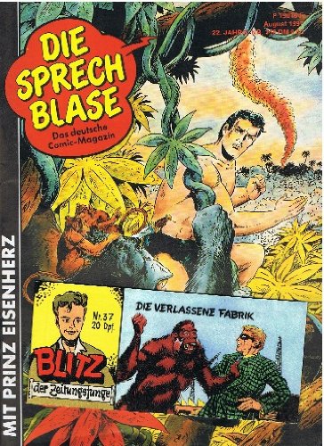 Die Sprechblase 156 mit Prinz Eisenherz, Blitz Piccolo Nr. 37 , 30.7.1997, Hethke Comics, Comic-Magazin