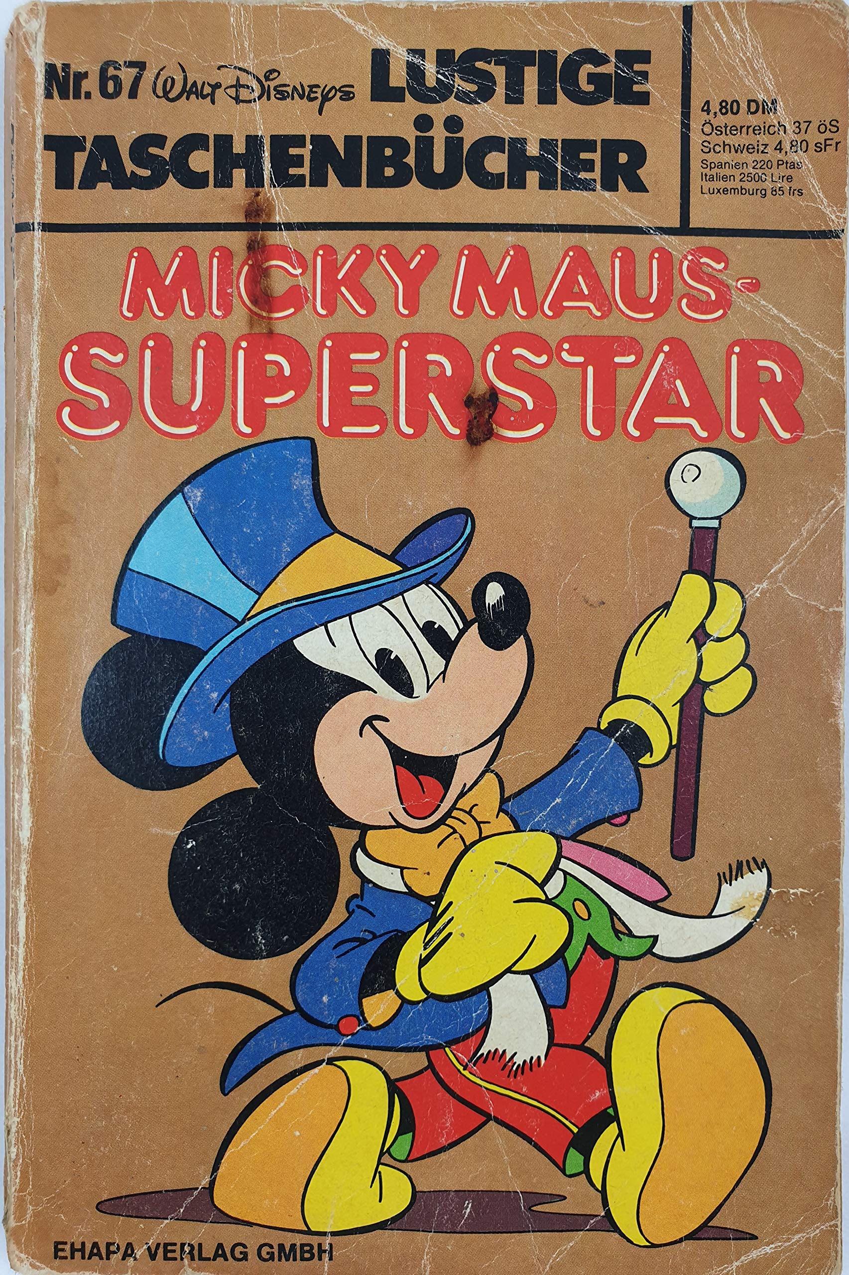 Lustiges Taschenbuch LTB n° 67 - Mickey Mouse - Superstar Lustige Taschenbücher 1ère édition